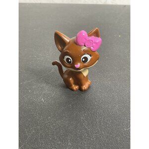 Barbie Doll Pet Animal Vet Cat Figure Pink Bow